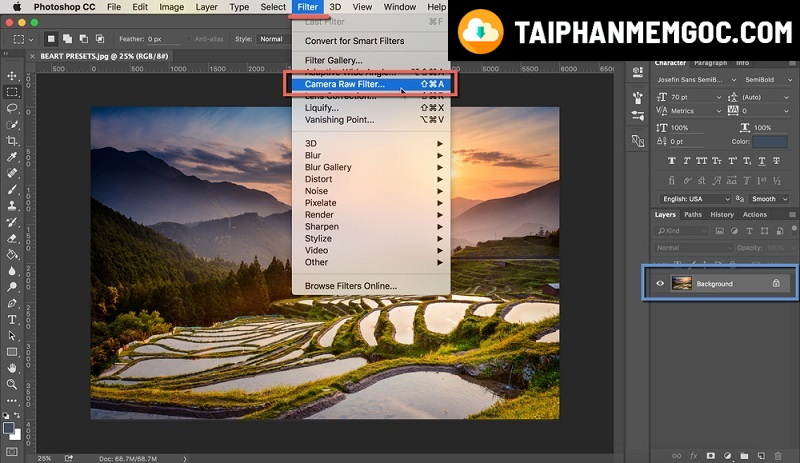 Giao diện Adobe Photoshop CS6