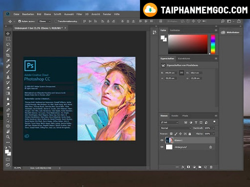 Giao diện Adobe Photoshop CS6