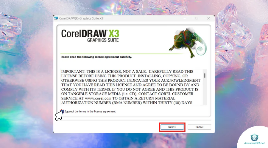 Hướng dẫn cài đặt CorelDRAW X3 - 8