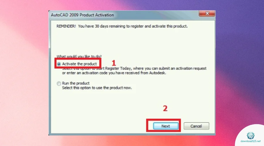 Hướng dẫn cài đặt AutoCAD 2009 - 9